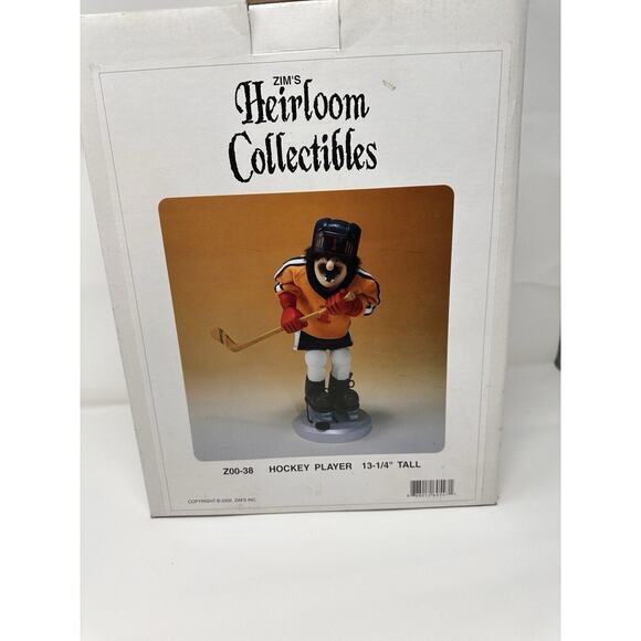 Nutcracker Zim's Heirloom Collectibles Vintage 2000 Hockey Player 13" RARE - Picture 2 of 10